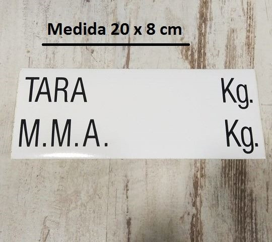 Adhesivo TARA / MMA · Señalización Homologada (1)