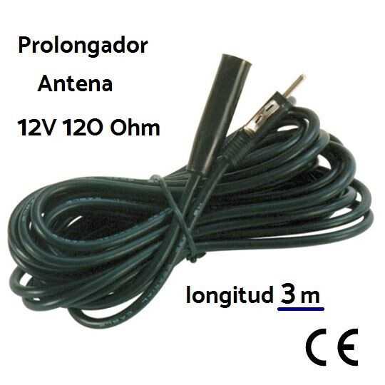 Cable Prolongador de Antena Coaxial. Radio 12V 120 Ohm (1)