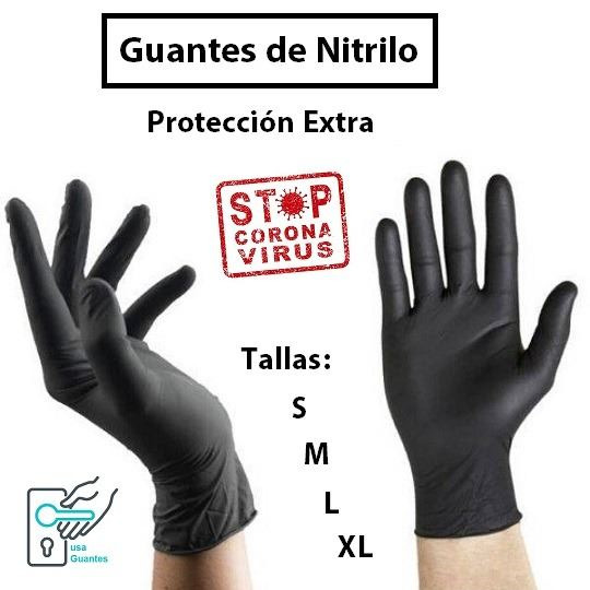 Guantes Nitrilo Desechables · Uso estándar · Caja 100 uds (1)