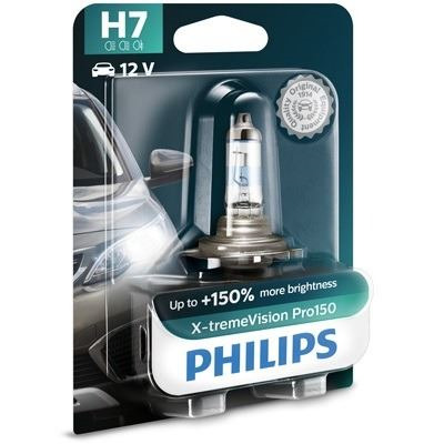H7 X-tremeVision Pro150 · Lámparas Faros Principales · 12 V  60/55W Philips (1)