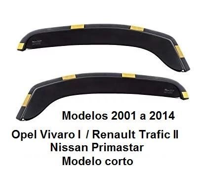 Renault Trafic / Opel Vivaro / Nissan Primastar 2001-2014 · Deflectores de Aire · Juego Delantero (1)