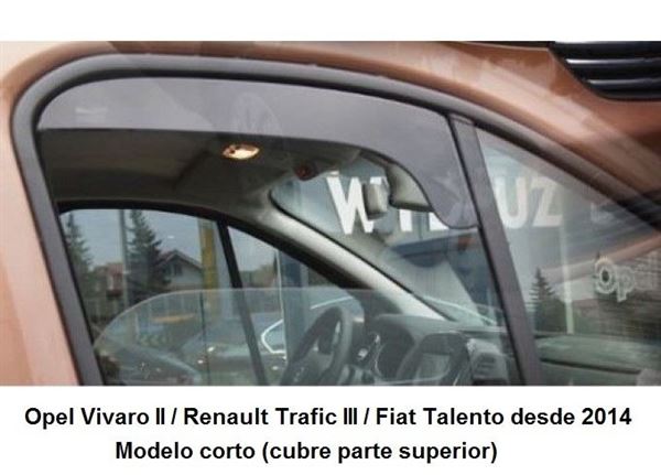 Renault Trafic / Opel Vivaro / Fiat Talento 2014-actualidad · Deflectores de Aire · Juego Delantero (1)