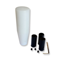 Pomo Nylon Corto Blanco + accesorios de montaje