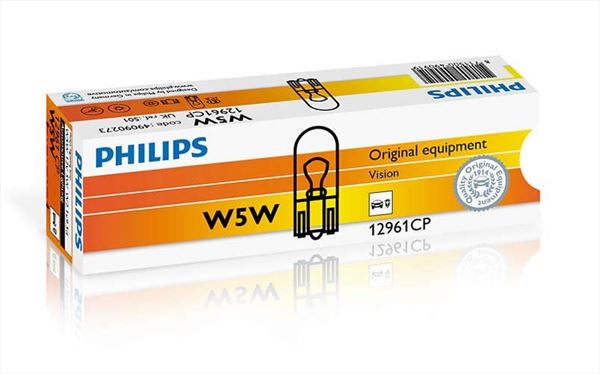 W5W Philips Lámpara 12V 5W (Cuña) (1)