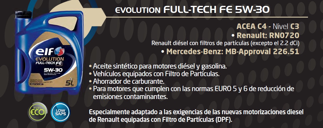 ELF 5W30 Evolution Full-Tech FE