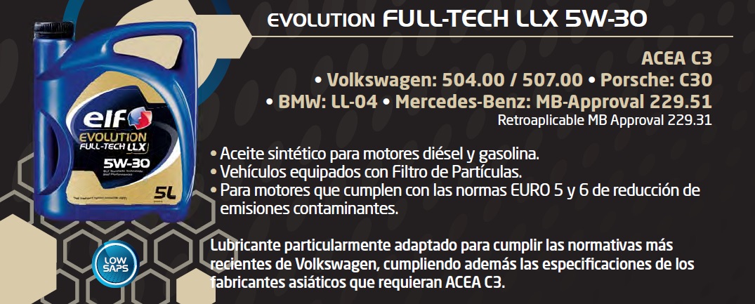 ELF 5W30 Evolution Full-Tech LLX