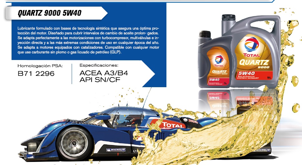 Total Quartz 9000 Energy 5W40 5L - 26,15 € - Neumáticos y Lubricantes  On-Line, S.L.