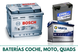 Baterías coche moto quad