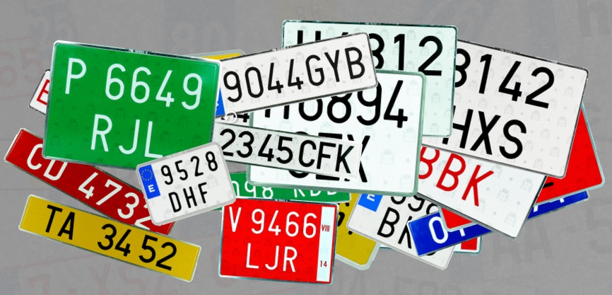 Placas de matrícula de Auto Recambios Aranda