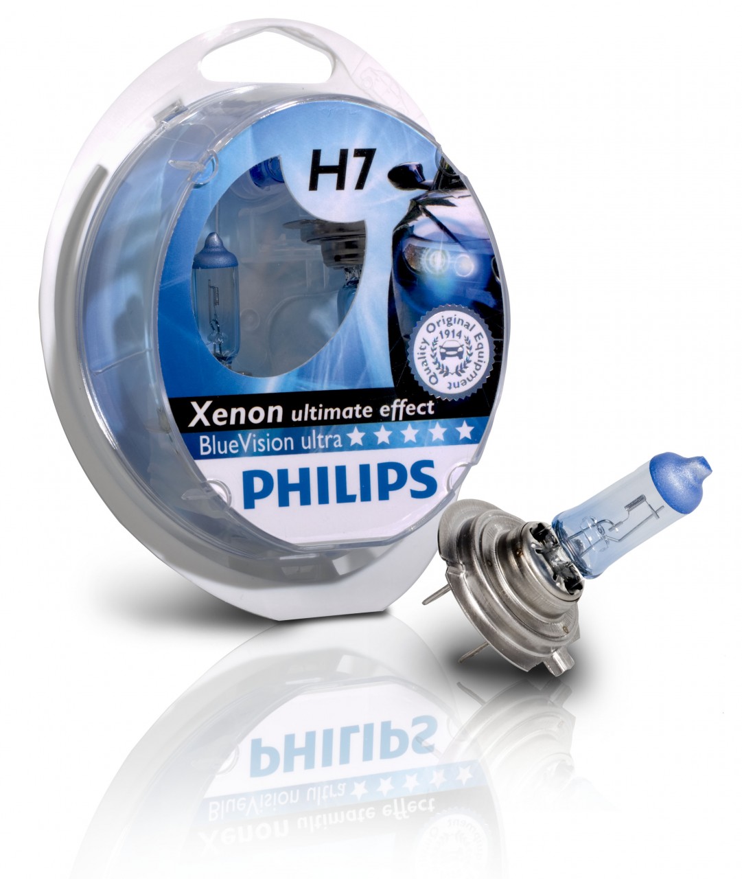 Lampara H7 12v 55w Philips Blue Vision , Lamparas Halogenas Osram