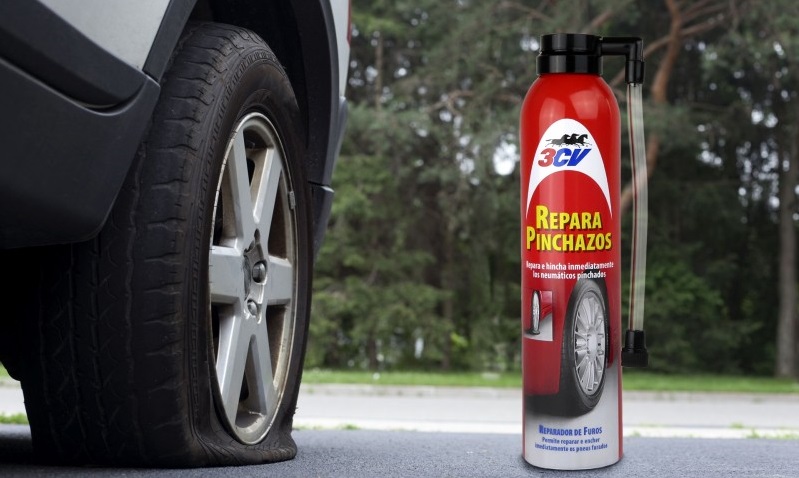 repara pinchazos en spray 300 ml para coche reparapinchazos