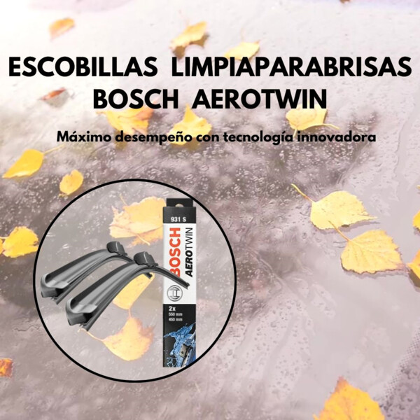 ¡Mantén tu visión clara con los limpiaparabrisas Bosch Aerotwin!
