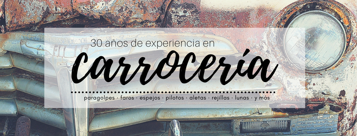 Recambio de piezas de carrocería. Liquidación de aletas y paragolpes.