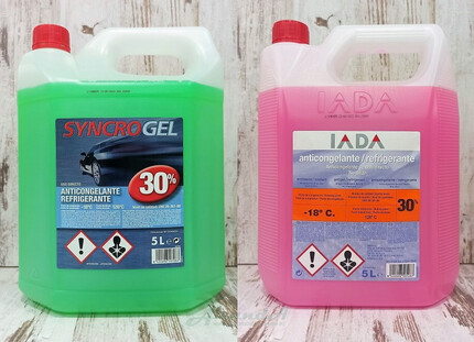 Anticongelante Verde / Rosa al 30% -18ºC