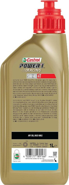 5W40 Castrol 4T Power1 Racing Moto · 1L / 4L (2)