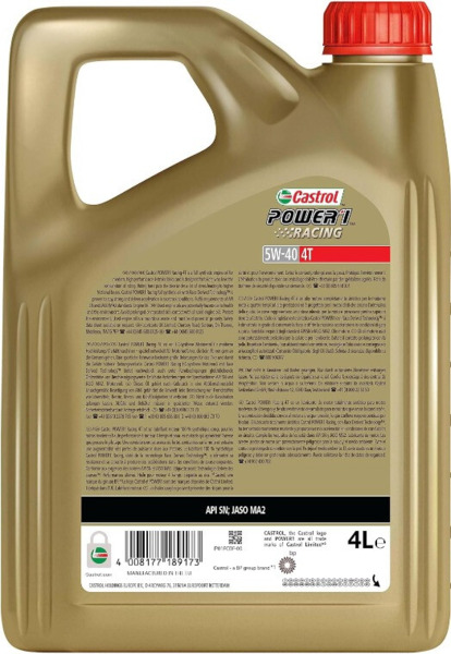 5W40 Castrol 4T Power1 Racing Moto · 1L / 4L (2)