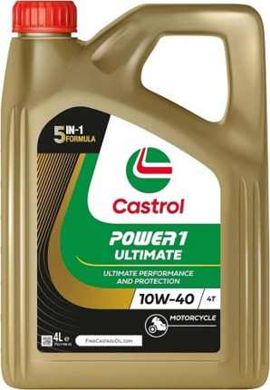 10W40 Castrol Power1 Ultimate 4T · 100% Sintético · 4 litros