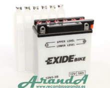 12N5-3B Tudor Exide 12V 5Ah 40A · Batería para Moto