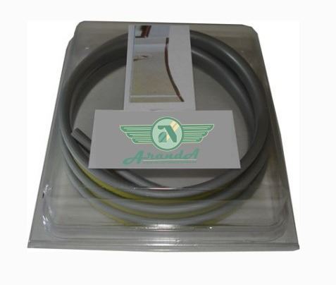 12x6mm Protector Canto Puerta Adhesivo Rollo 1,3m Gris (2)