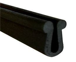 14,8x7,8mm Burlete de Goma · Color Negro · Remates Esféricos