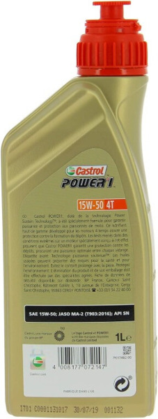 15W50 Castrol Power1 4T · 100% Sintético (2)