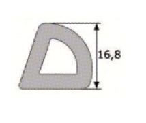 GP037 · 16,8x15mm Goma Esponjosa · EPDM Esponja · Clásicos Renault (1)