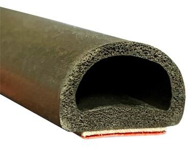 17,5x11mm Perfil Goma Industrial · Caucho EPDM + Esponja