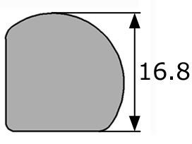 GP020 · 18x15mm Goma Esponjosa · EPDM Esponja · Clásicos Renault (1)