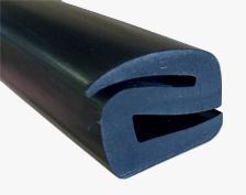 CR040 · 20x18mm Goma S para Contorno Cristal · Caucho EPDM · Perfil para Uniones