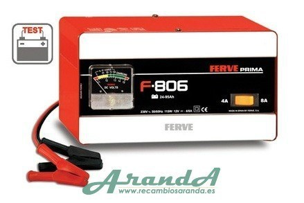 F-806 24-95Ah Cargador Ferve Prima 12V 4-8A
