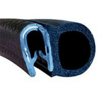 24x15,5mm Goma Estanqueidad de Puerta Lateral · PVC + EPDM