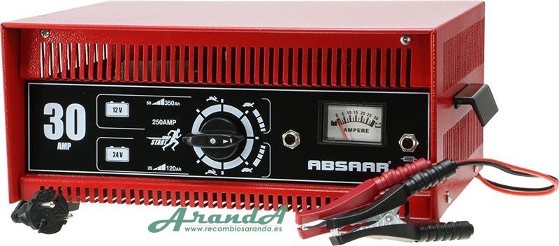 30A Cargador de Baterías Profesional Absaar 12/24V (350Ah)