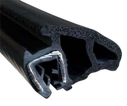 30x19mm Goma doble estanqueidad para puerta · Caucho EPDM