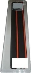 Kit 4 Protectores Adhesivos de Paragolpes 30x7mm · Color Negro · 50cm (2)