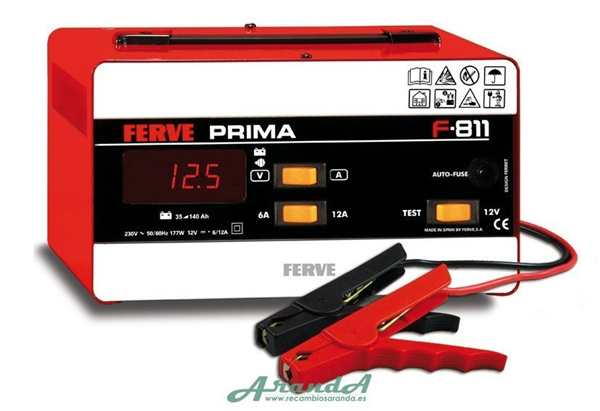 F-811 35-140Ah Cargador Ferve Prima 12V 6-12A