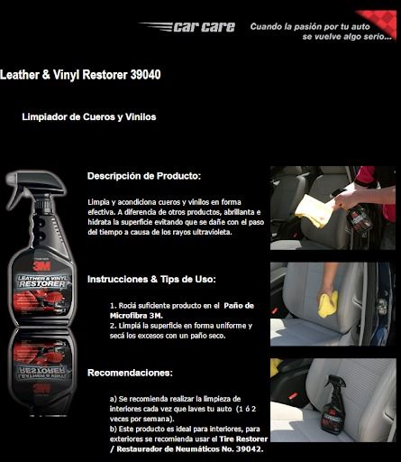 3M Restaurador de Cueros y Vinilos 473ml (5)