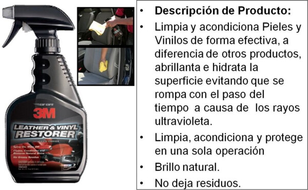 3M Restaurador de Cueros y Vinilos 473ml (6)