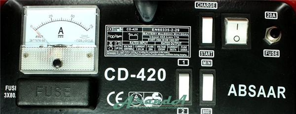 40A Cargador/Arrancador de Baterías Profesional Absaar 12/24V (1)