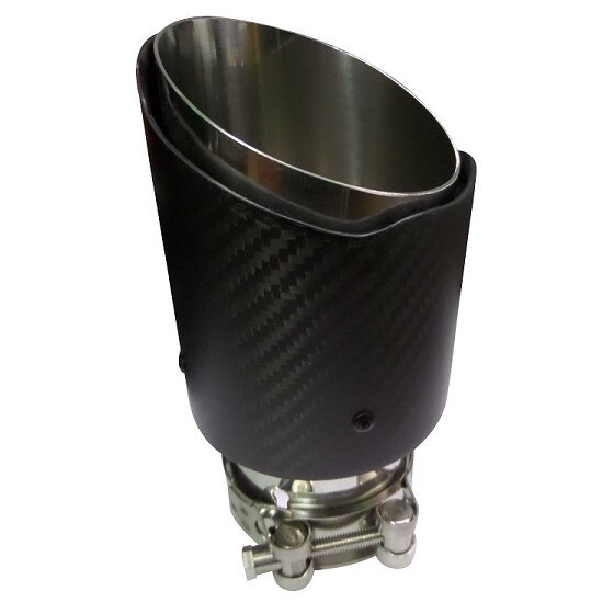 ø63mm  Cola de Escape Tipo Carbono L170mm (2)