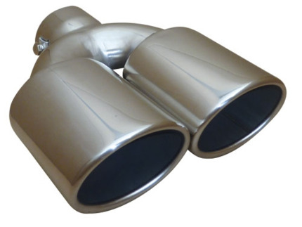 ø61mm Cola de Escape Doble Salida L220mm