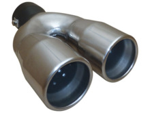 ø61mm Cola de Escape Doble Salida Recta L240mm