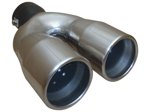 ø61mm Cola de Escape Doble Salida Recta L240mm