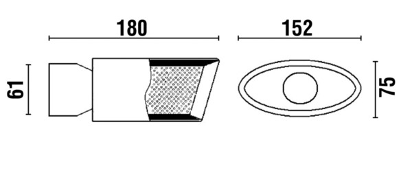 ø61mm Cola de Escape Salida Ancha Inclinada L180mm (1)