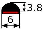 MA040 · 6x3,8mm Moldura Adhesiva Flexible · Color Cromado (4)