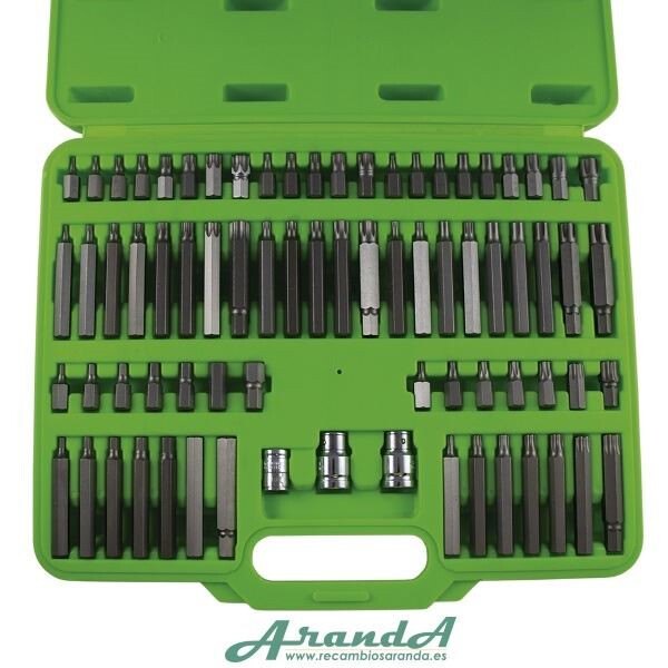 75 piezas - Estuche de puntas ribe, 12 cantos, torx, torx invertido y hexagonal (2)