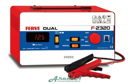 80-225Ah Cargador Ferve Dual 12-24V 10-20A