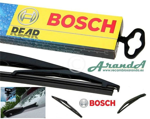 A330H Escobilla Trasera Bosch BMW Seat Skoda Volkswagen 330mm