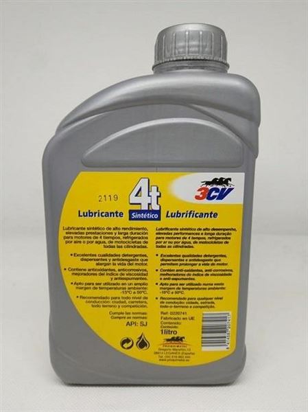 Aceite 15W50 4 Tiempos Sintético 3CV · 1 litro (1)