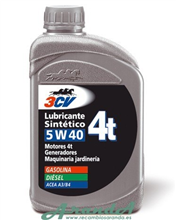 Aceite 5W40 Sintético 3CV Generadores 4T 1 litro