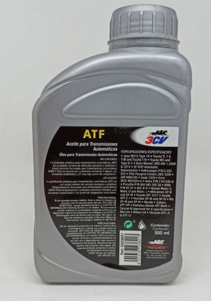 Aceite ATF Multimarca 500ml 3CV · Homologación Dexron III (1)